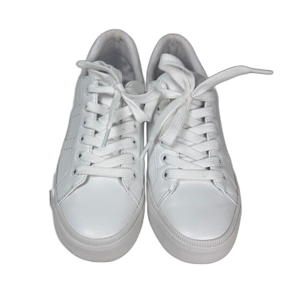 Tommy Hilfiger White Sneakers Womens 6.5 Lace Up Low Top Casual Shoes - Picture 2 of 7